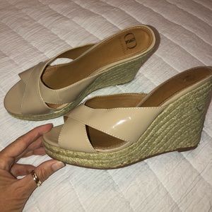 Tan wedges, excellent condition!